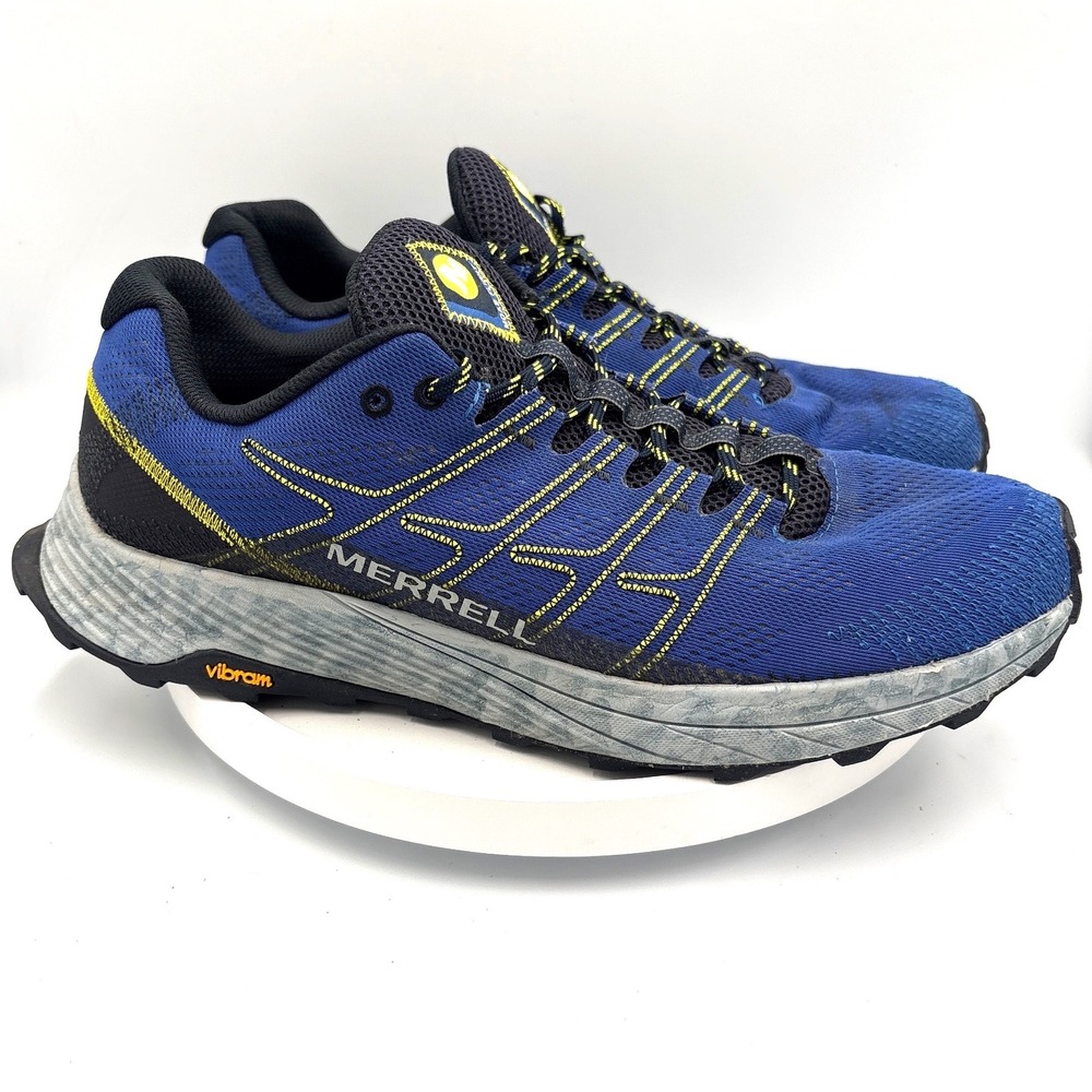 Merrell Moab Flight 13 Blue Gorpcore Trail Running Shoes J066747 Vibram Mesh